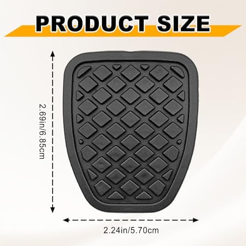 Brake Clutch Pedal Rubber Cover Pad Non Slip 2 Pack Set Auto Accessories Fits - Image 5