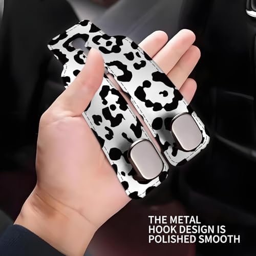 Car Seat Headrest Hook, Universal Leather Cute Hanger Holder Hook, Storage - Image 4