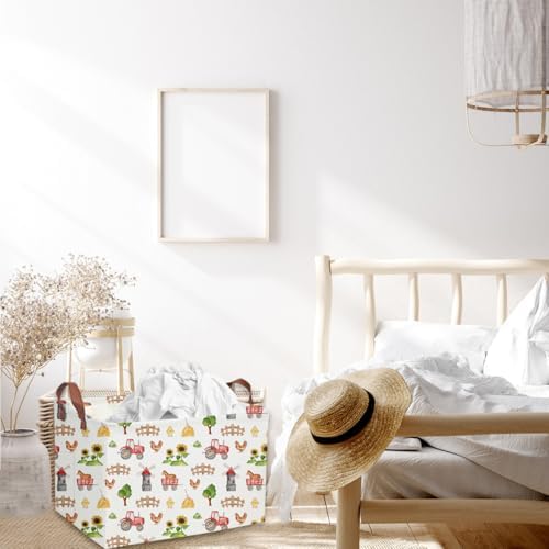 Rectangle Farm Baskets Cute Storage Bin - Image 5