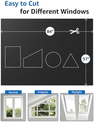 Sumobaby Blackout Curtains for Bedroom Portable 84"x60" Blackout Shades - Image 4