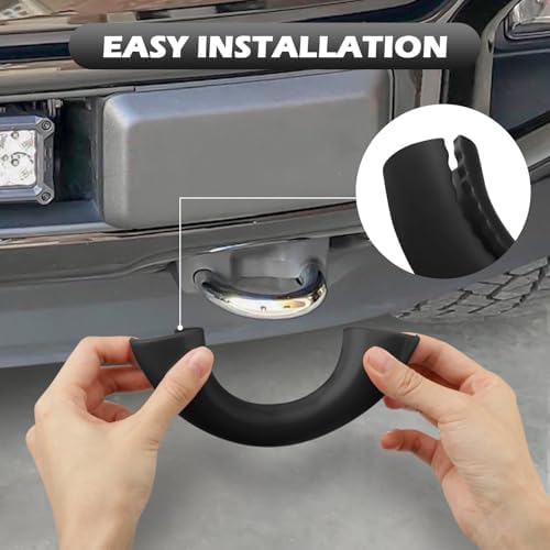 Tow Hooks Covers for F150 2004-2026/Bronco 2021-2026/Tundra Black - Image 4
