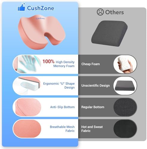 CushZone XL Memory Foam Seat Cushion - Image 4