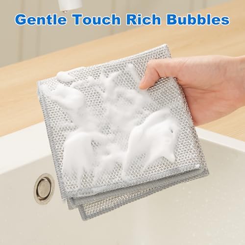 JOYMOOP Non Scratch Wire Dishcloth, 3 Piece Set - Image 6