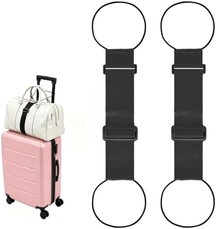 2Pack Adjustable Luggage Straps Luggage Connector Straps by Unknown