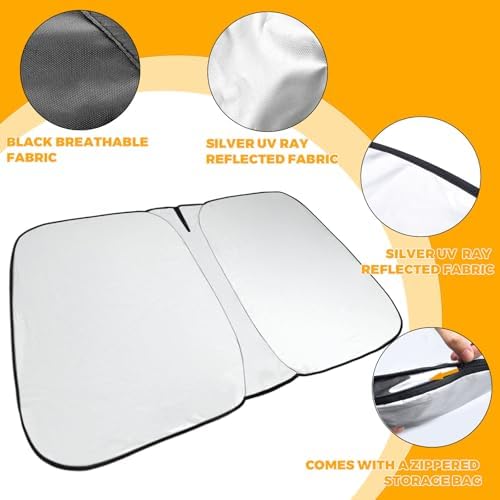 Foldable Front Windshield Sunshade fit - Image 6