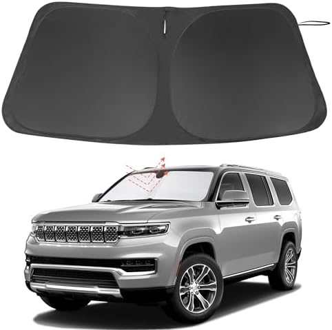 Windshield Sun Shade for 2022-2026 Jeep Wagoneer Accessories by LHFLIVE