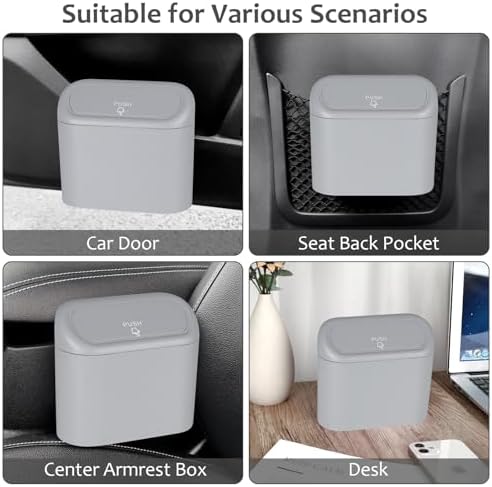 Accmor Car Trash Can, Portable Vehicle Trash Bin - Image 6