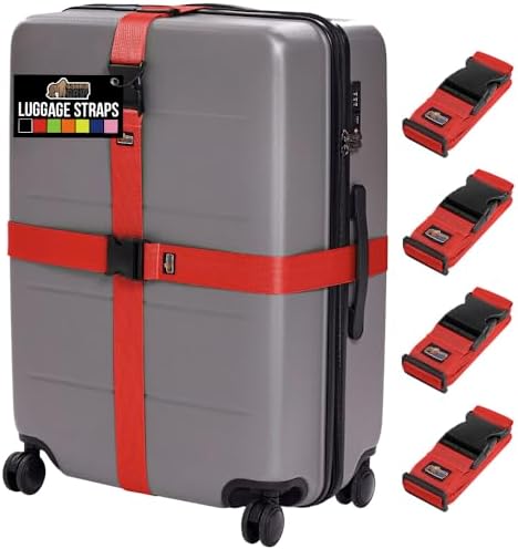 GORILLA GRIP Heavy Duty Luggage Straps by GorillaGrip