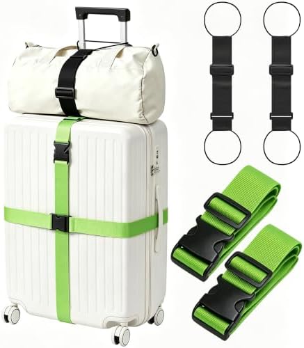 Luggage Straps for Suitcases, Adjustable Connector Straps by Unknown