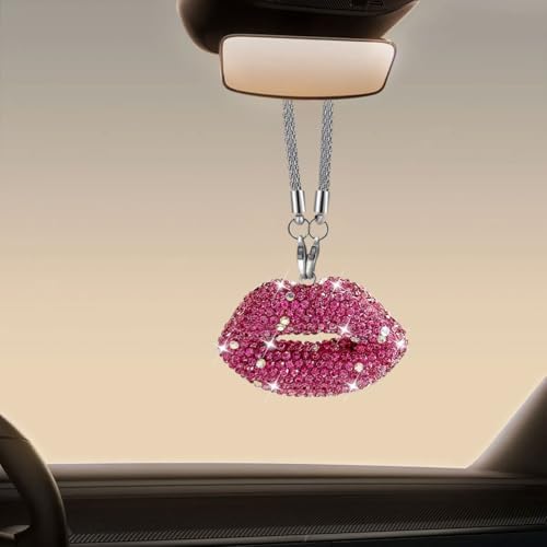 Bling Lip Diamond Car Hanging Accessories by smilfuy