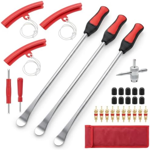 14.5" Tire Spoon Kit, Professional Tire Iron Changing Tool Kit by Cayludg
