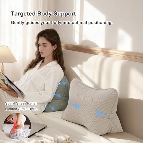 Pat. Pend. Corduroy Lumbar Support Back Pillow - Image 4