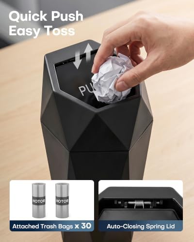 HOTOR Car Trash Can with Lid, 2 Pack - Image 3
