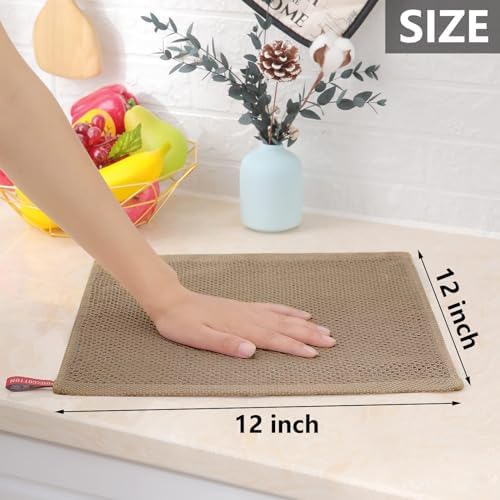 Homaxy 100% Cotton Waffle Weave Kitchen Dish Cloths 12-Pack - Image 5