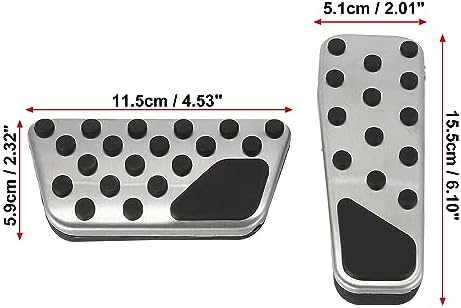 X AUTOHAUX Brake Pedal Pad Gas Accelerator Cover Set - Image 6