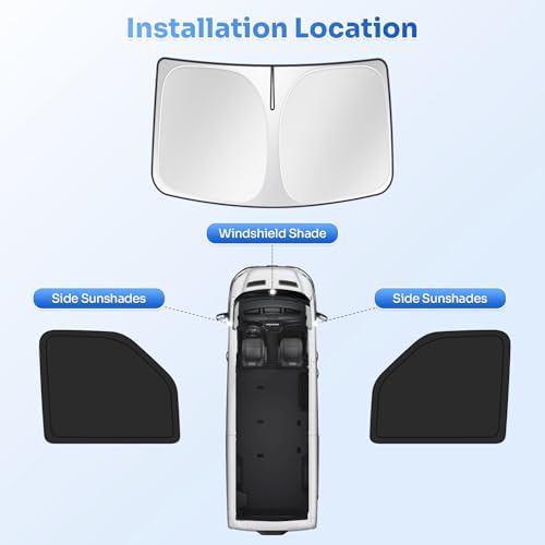 Canvcle Window Shades for 1992-2025 2026 Ford Econoline E-Series Van & - Image 6