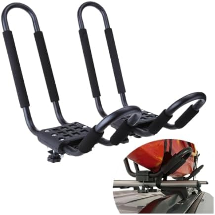 1pair Kayak Roof Rack for Car Top Carrier J Cross Bar Canoe Boat Mount - Image 2