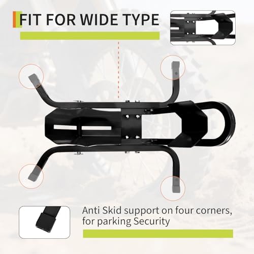 Garvee 1800 Lb Capacity Heavy Duty Motorcycle Wheel Chock – Black - Image 3
