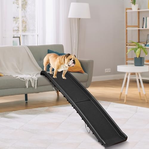 LEMY 61 Inch Folding Dog Ramp for Cars, Non-Slip Dog Pet Stairs, Step Ladder - Image 6