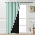 Yakamok Aqua 100% Blackout Patio Door Curtain Panels W70 x L84, 1 Panel by Yakamok