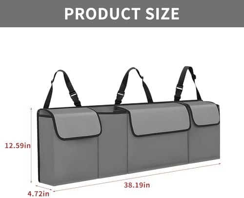 Car Trunk Organizer, Backseat Hanging Large Storage - Image 2