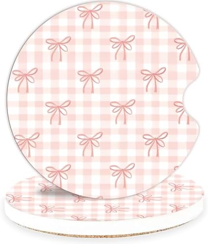 Ceramic Car Coasters – Absorbent Car Cup Holder Coaster Set by lethooly