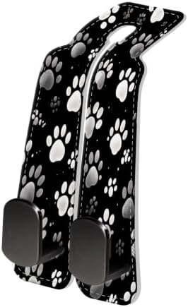 PU Leather Car Seat Hook, Storage Headrest Hanger, Cute Car Backseat Organizer by Unknown