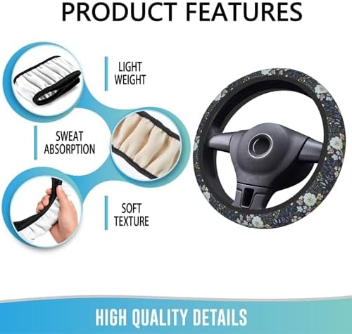 Steering Wheel Cover 15 Inch Breathable Anti Slip - Image 5