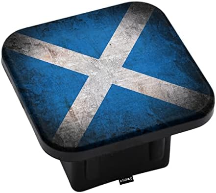 Swono Scotland Flag Rear Hitch Cover Grunge Scotland Flag Blue Car Hitch by Swono