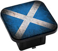 Swono Scotland Flag Rear Hitch Cover Grunge Scotland Flag Blue Car Hitch by Swono