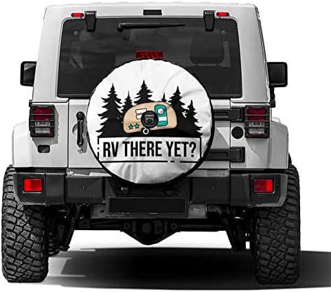 Delerain Spare Tire Cover with Backup Camera Hole RV There Yet Wheel Covers by Delerain