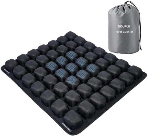 sodurue Inflatable Travel Cushion, Airplane Seat Cushion by Sodurue
