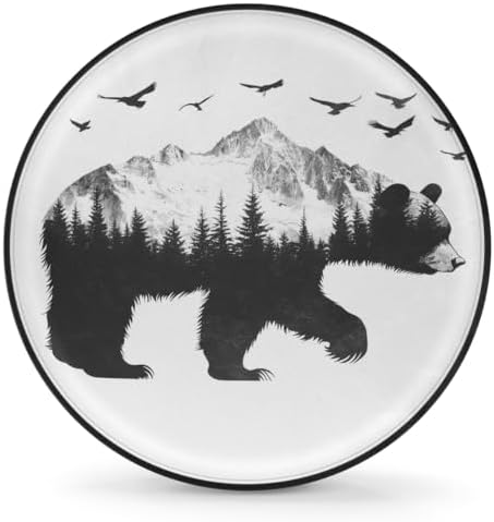 Rv Spare Tire Cover Wheel Mountain Bear Bird Tire Covers Wheel Protectors by FengQuGou