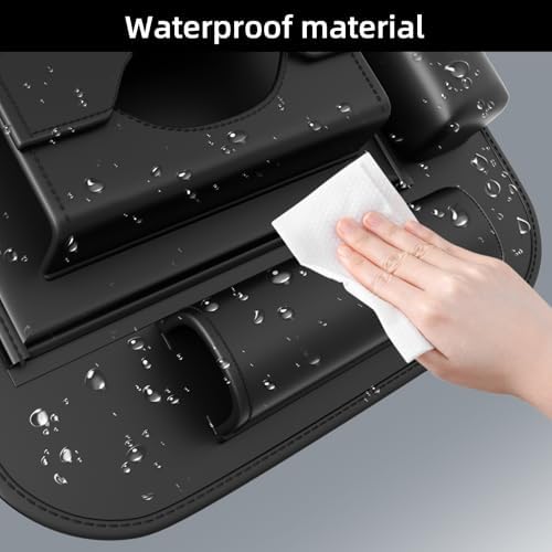 2 Pack Universal Premium Leather Foldable Car Backseat Organizer - Image 6