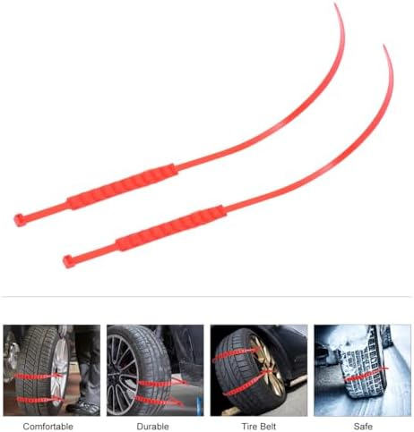 15pcs Orange Nylon Tire Anti-skid Ties - Image 3