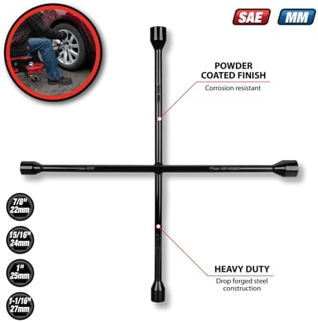 Performance Tool W12 22 in. 4-Way Lug Wrench - Image 2