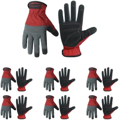 HANDLANDY Work Gloves for Men & Women, Utility Mechanic Working Gloves Touch by HANDLANDY