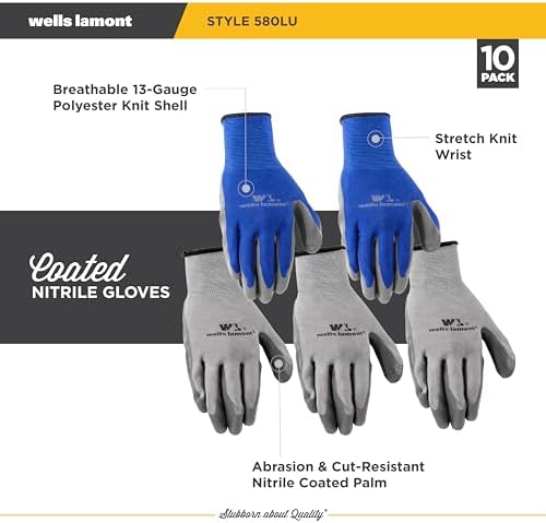 Wells Lamont Nitrile Work Gloves - Image 3