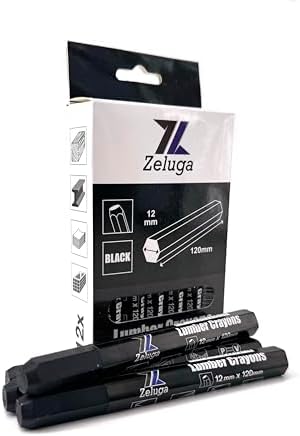 Zeluga 4.7in. x 0.47in. Hex Shape Industrial Lumber Marking Crayons - Image 4