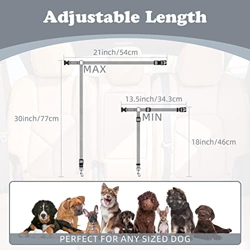 BWOGUE Dog Seat Belt for Car, Headrest Restraint Lead, Non-Elastic - Image 4