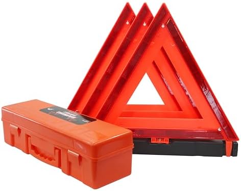 WORKKOOL 3 Pack Foldable Warning Reflective Triangles by WORKKOOL