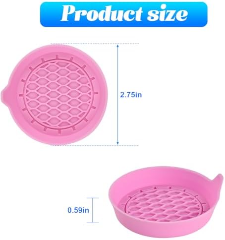 Zpana 4PCS Car Cup Holder Coasters, Silicone Non-Slip Vehicle Cup Recessed Mats - Image 2