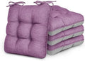Love's cabin Memory Foam Chair Cushions Set of 4, 19 Inch, Light Purple by Lovescabin