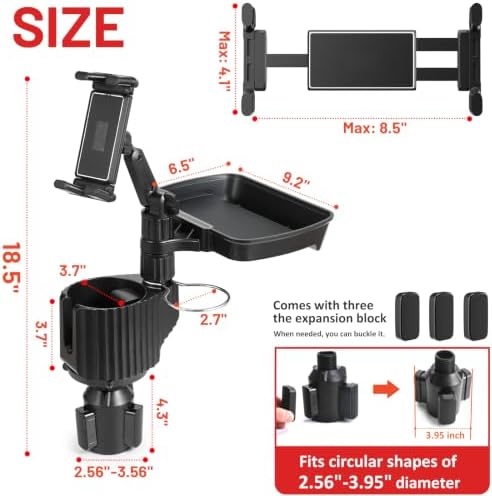 Car Large Cup Holder Expander, 5-in-1 Cupholder Extender - Image 5