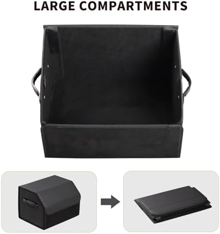 AUTOARK Leather Car Trunk Organizer, Durable Collapsible Adjustable - Image 6