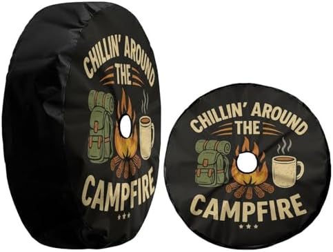 Camp Fire Retro Spare Tire Cover - Image 3