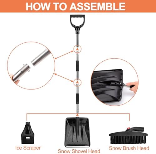 3-in-1 Portable Snow Shovel Kit - Image 3