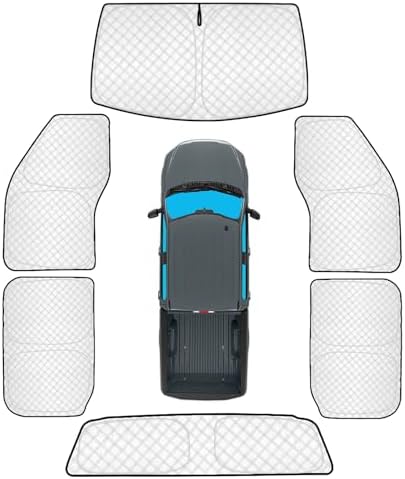 KMF 6pcs Thicken Full Window Sun Shades by KMF