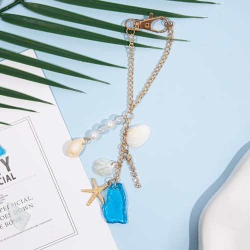 Car Mirror Hanging Accessories – Sea Shells & Sea Glass Pendant - Image 5