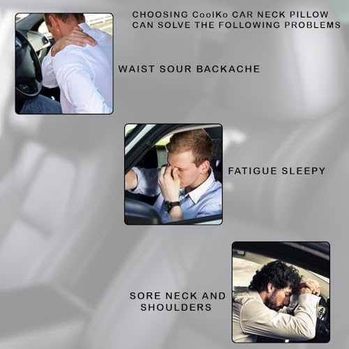 Car Headrest Neck Pillow Support Ergonomic, - Image 3